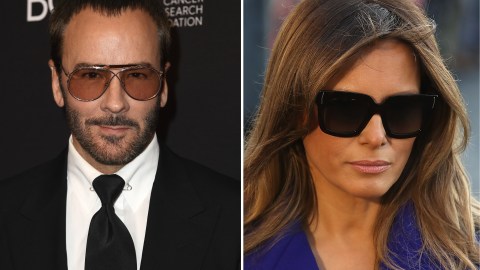 Tom Ford y Melania Trump.