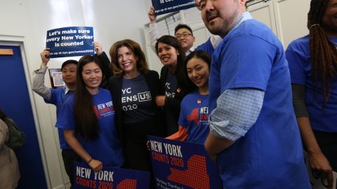 Reunión comunitaria en Brooklyn sobre censo.