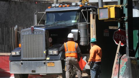Trabajadores de la construcción en NYC.