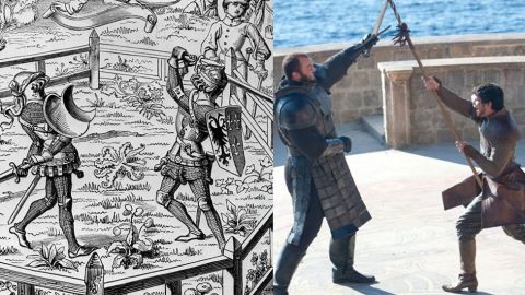 Los juicios por combate, una costumbre del Medioevo.