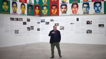 Ai Weiwei en su exposición en la Ciudad de México.