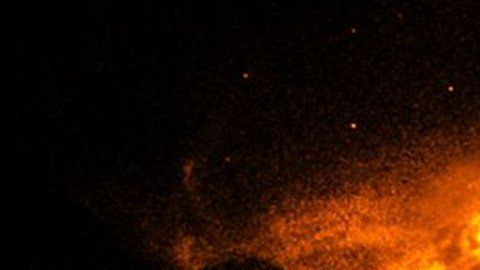 La imagen de Chandra muestra los alrededores del agujero negro.