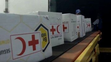 Llega el apoyo de la Cruz Roja a Venezuela.