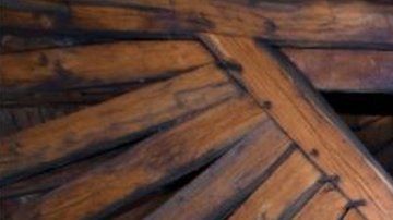 El bosque era una estructura construida con unas 1,300 vigas de roble.