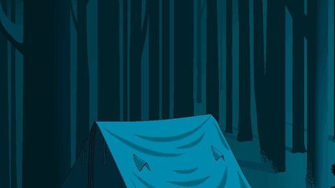 Escena de 'Harry Potter y las reliquias de la muerte' realizada en Paint por Pat Hines.