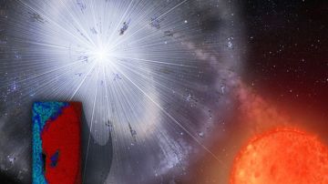 El grano de polvo fue lanzado por una estrella que explotó.