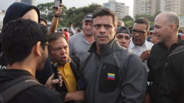 Leopoldo López luego de su liberación.