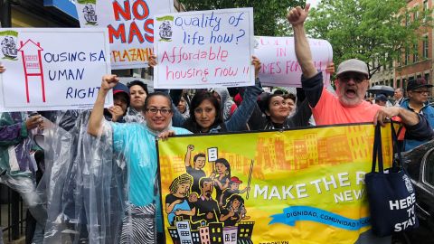 Los inquilinos de Brooklyn hasta Buffalo se enfrentan alzas de alquileres, propietarios abusivos y una falta extrema de vivienda asequible.