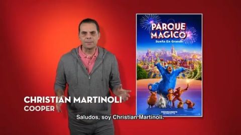 Christian Martinoli es el encargado de doblar la voz de uno de los castores