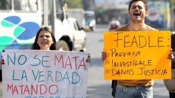 Periodistas exigen más protección en México.