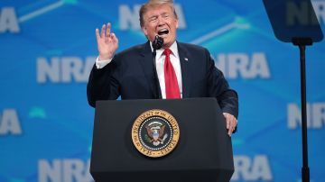 El presidente Trump participó en la convención de la NRA.