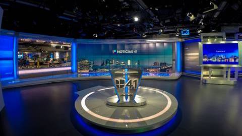 El estudio de Univision 41 Nueva York cuenta con pantallas interactivias y de mayor tamaño. /Univision