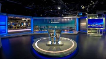 El estudio de Univision 41 Nueva York cuenta con pantallas interactivias y de mayor tamaño. /Univision
