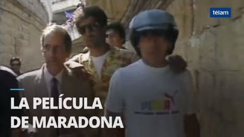 Se dieron a conocer las primera imágenes inéditas del filme "Diego Maradona, la película"