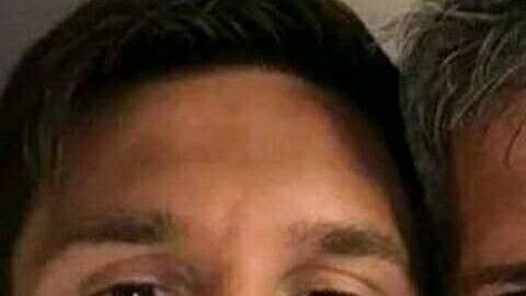 Lionel Messi y su padre Jorge.