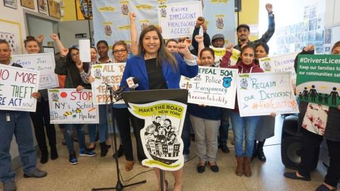 Los activistas presentaron la lista de prioridades durante una rueda de prensa en Long Island.