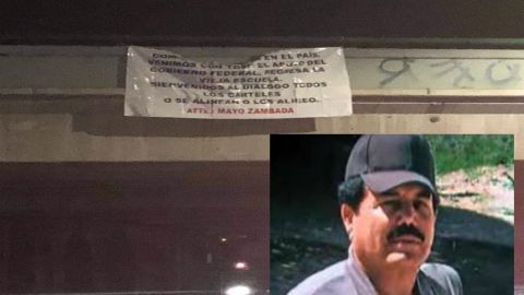 Narcomanta presuntamente firmada por "El Mayo" Zambada en Tijuana