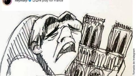 El mundo del deporte se unió a la tragedia en Notre-Dame a través de las redes sociales