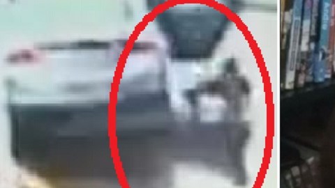 El momento fue captado por una cámara del hospital.