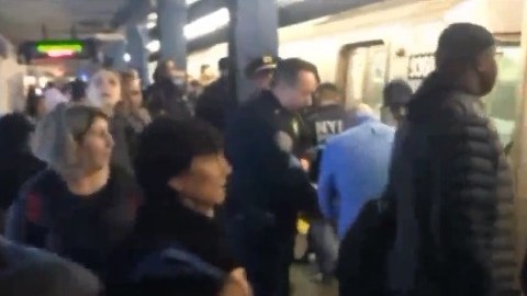 Presencia policial en la estación