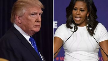 El presidente Trump fue criticado por la exprimera dama Michelle Obama.