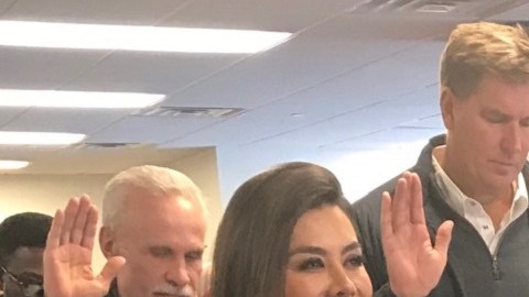 Vargas hizo su juramento en Nueva Jersey.