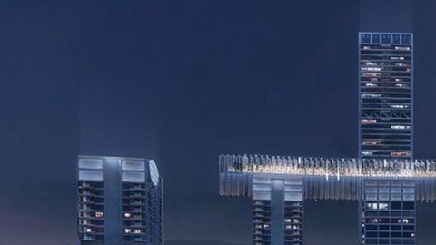 El conjunto de edificios cambió el 'skyline' de la ciudad de Chongqing.