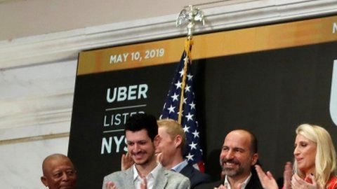 Uber hizo su estreno en bolsa este viernes.
