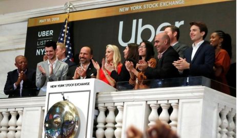 Uber hizo su estreno en bolsa este viernes.