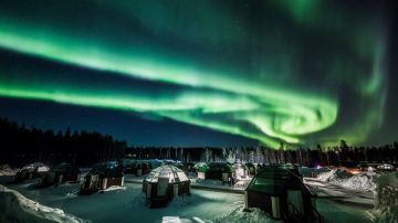 La aurora boreal es un espectáculo impresionante.