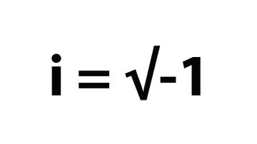 La "unidad imaginaria" o "i" es la raíz cuadrada de -1.