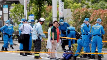 Policías en la escena del crimen en Kawasaki, al sur de Tokio