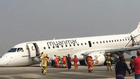 Ante la gran pericia del piloto, todos los pasajeros resultaron ilesos.