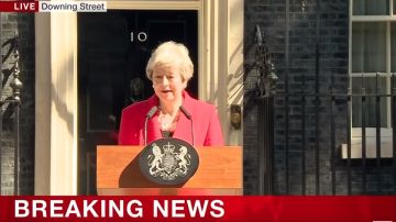 Theresa May al anunciar su salida