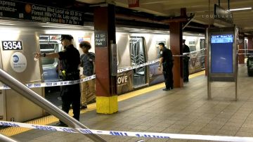 NYPD anoche en la estación Bryant Park