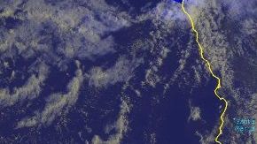 Imágenes satelitales del NWS muestran el frente frío principal que trajo la lluvia generalizada al sur de California el pasado fin de semana.