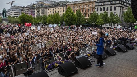 Greta Thunberg agradece a quienes participan en #SchoolStrike4Climate.