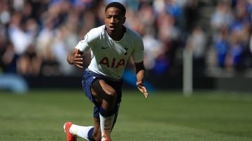 LONDON, ENGLAND - MAY 12: Kyle Walker-Peters of Tottenham Hotspur during the Premier League match between Tottenham Hotspur and Everton FC at Tottenham Hotspur Stadium on May 12, 2019 in London, United Kingdom. (Photo by Marc Atkins/Getty Images)