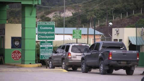 La frontera de Belice con Belice con el municipio de Melchor de Mencos, en Guatemala.