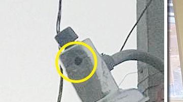 Los cámaras estaban instaladas en los postes.
