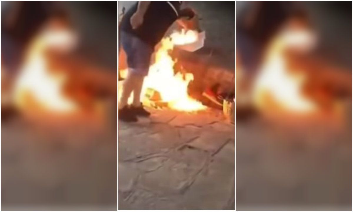 En medio de insultos, un hombre le prendió fuego a venezolanos en Argentina
