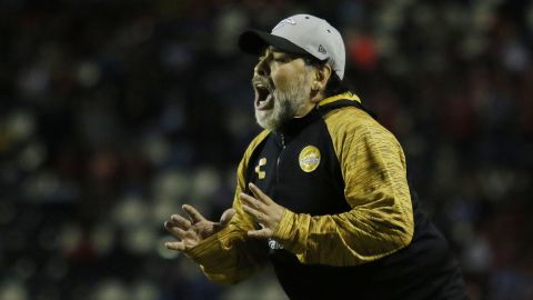 Maradona ha mostrado en varias ocasiones problemas de dicción