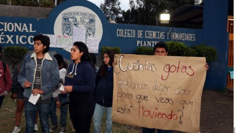 Protestan en el CCH Oriente
