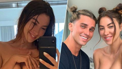 El influencer Jay Alvarrez y su novia.