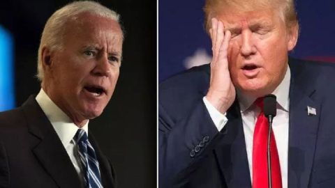 El ex vicepresidente Biden y el mandatario Trump