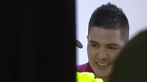 A Juan Valderrama se le vio sonriente en su primera audiencia judicial.