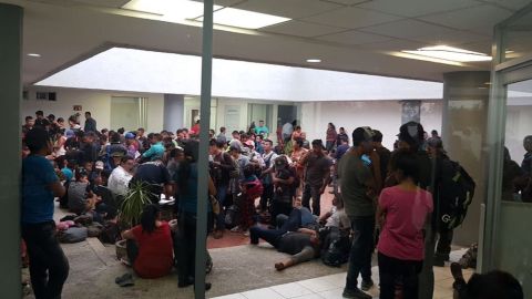 Los 287 migrantes fueron enviados al Instituto Nacional de Migración.