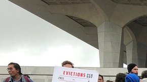 La demostración en Albany contó con unos 2,000 inquilinos y activistas provenientes de 26 ciudades en todo el estado.