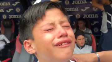 El niño de la filial de Cruz Azul se hizo famoso por su inconsolable llanto.