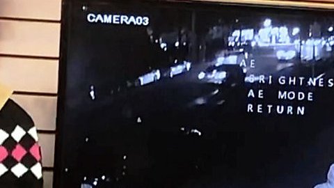 El ataque captado por la cámara de seguridad